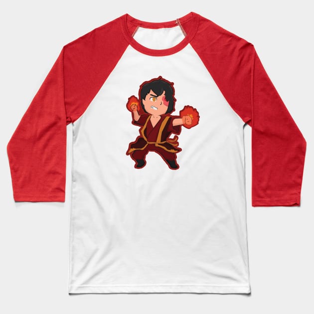 Zuko Avatar the Last Airbender Baseball T-Shirt by YipeeKaiYay